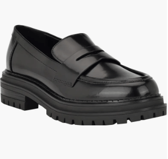 calvin klein lug sole loafers